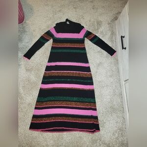 Tanya Taylor Striped Midi dress xl